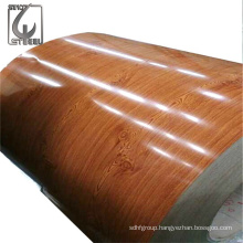 Galvanized PPGI PPGL Wood Paint Surface Color Coated  Steel Coil ASTM AISI